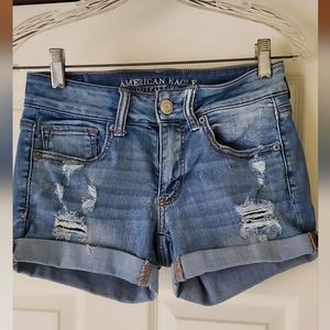 American eagle midi shorts